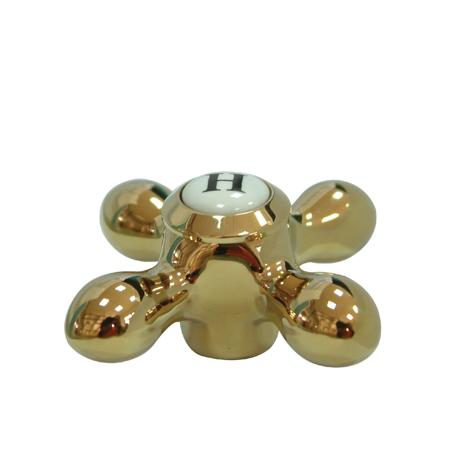 Kingston KSH3602AXH Brass Cross Handle (Hot Side), Polished Brass