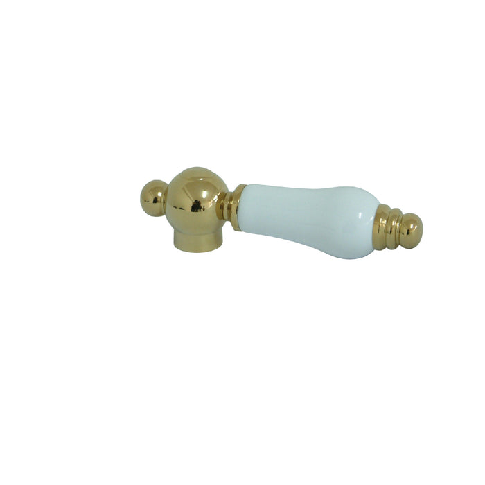 Kingston KSH3602PL Porcelain Lever Handle, Polished Brass