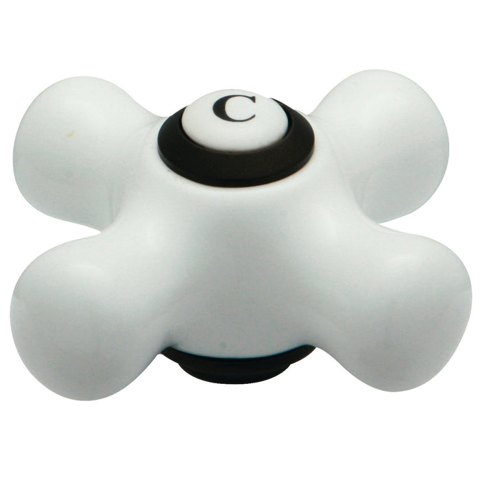 Kingston KSH3605PXC Porcelain Cross Handle (Cold Side), Oil Rubbed Bronze