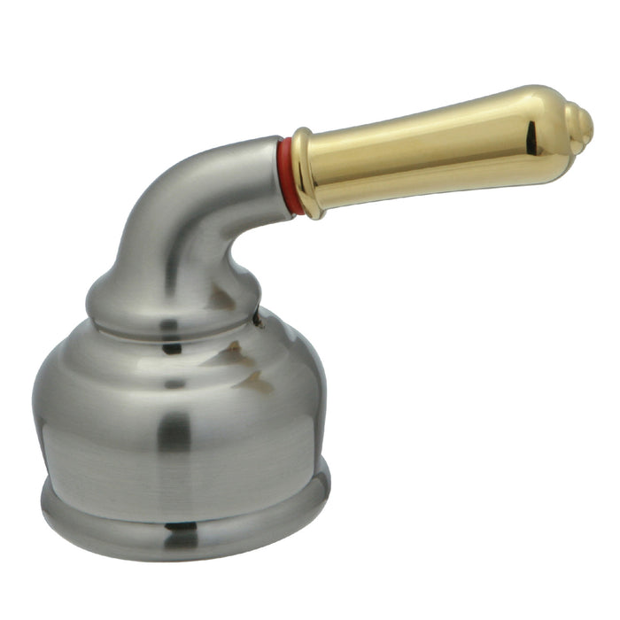 Kingston KSH369H Zinc Alloy Lever Handle (Hot Side), Brushed Nickel/Polished Brass
