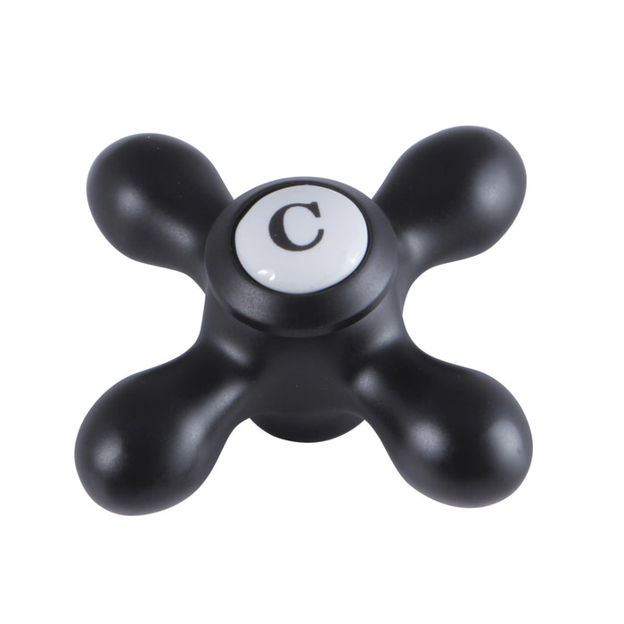Kingston KSH3950AXC Brass Cross Handle (Cold Side), Matte Black