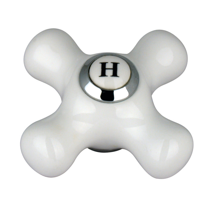 Kingston KSH3951PXH Porcelain Cross Handle (Hot Side), Polished Chrome
