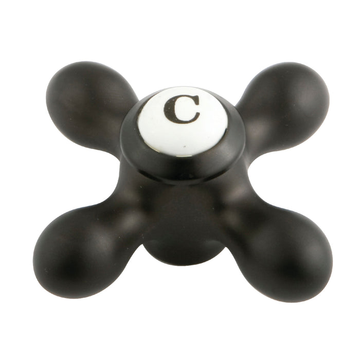 Kingston KSH3955AXC Brass Cross Handle (Cold Side), Oil Rubbed Bronze