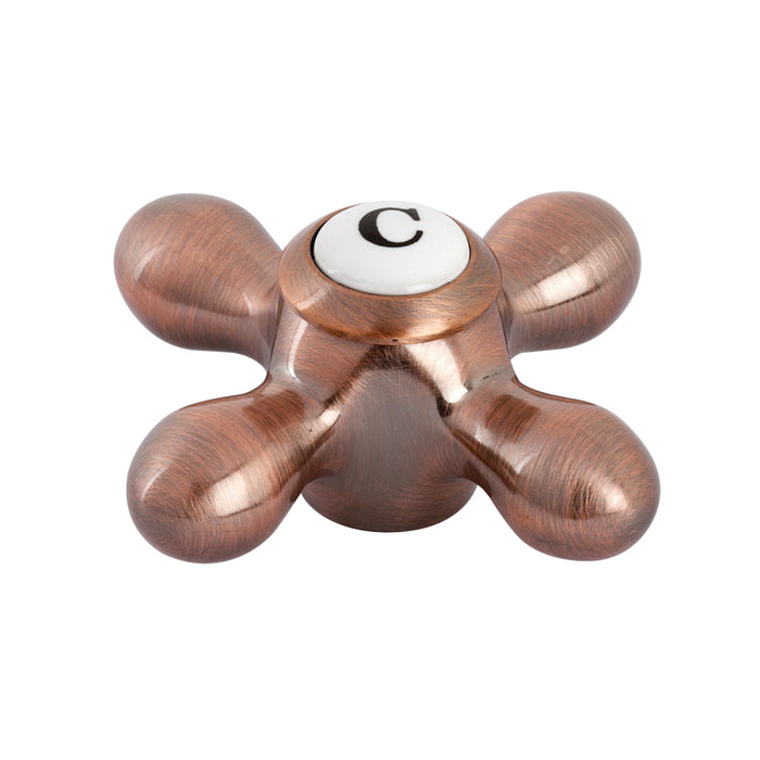Kingston KSH395AXACC Brass Cross Handle (Cold Side), Antique Copper