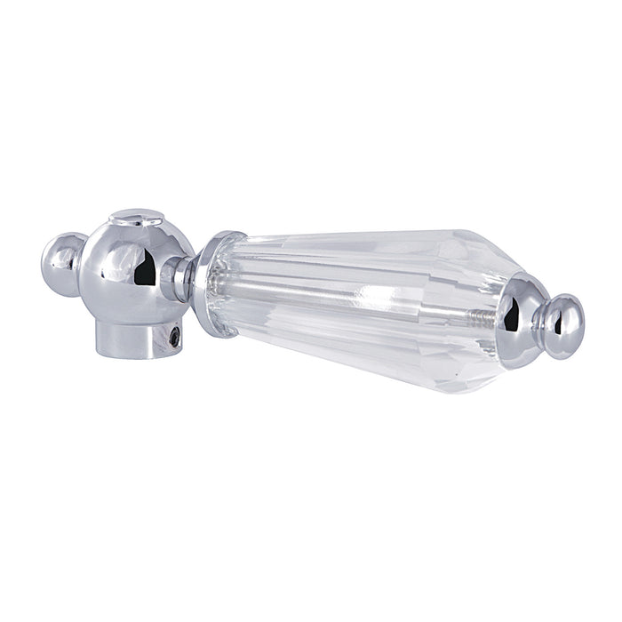 Kingston Wilshire KSH3961WLL Crystal Lever Handle, Polished Chrome
