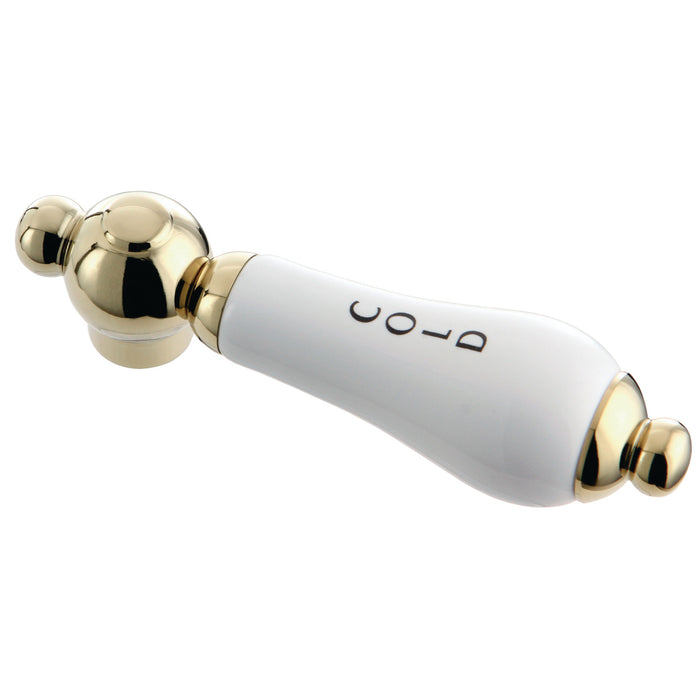 Kingston KSH3962PLC Porcelain Lever Handle (Cold Side), Polished Brass