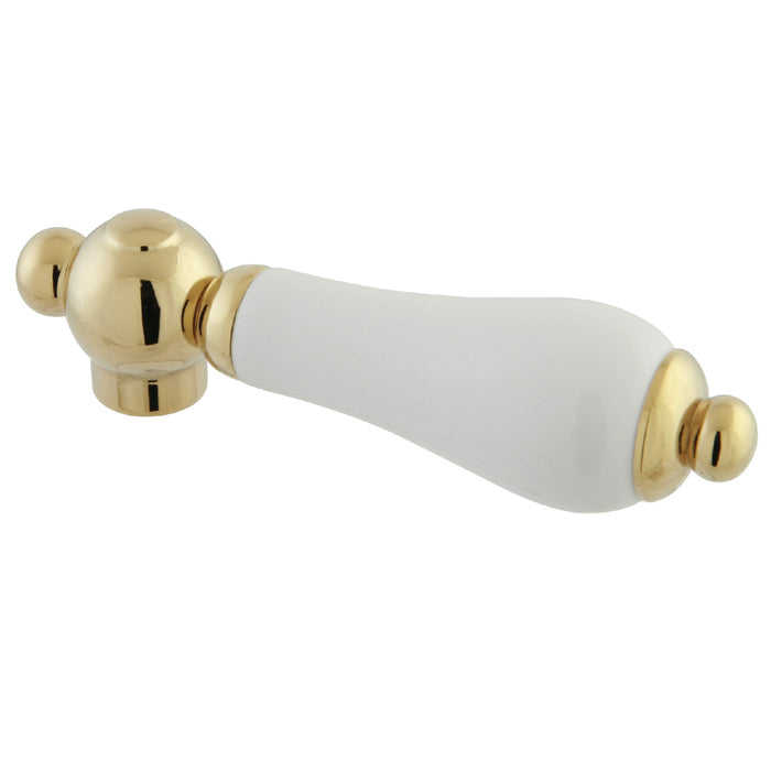 Kingston KSH3962PL Porcelain Lever Handle, Polished Brass