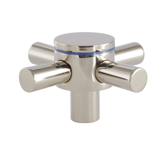 Kingston Concord KSH414PBC Metal Cross Handle (Cold Side), Polished Brass