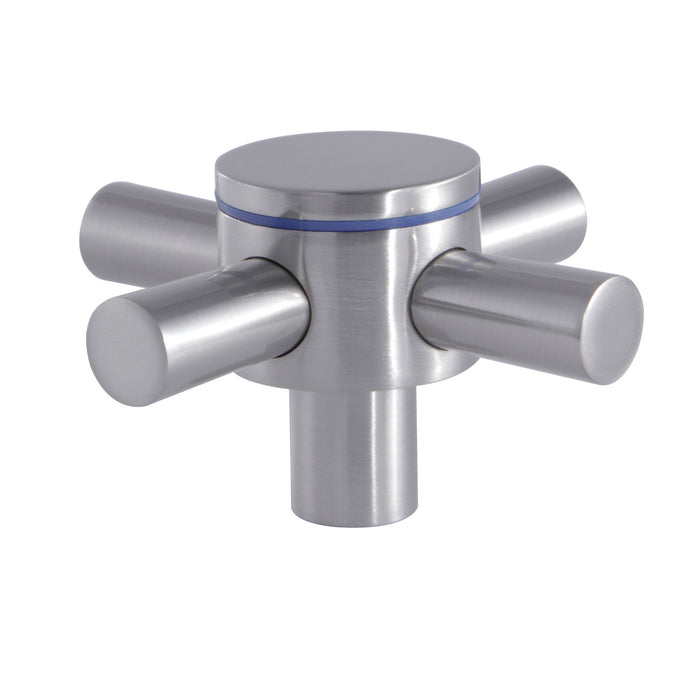 Kingston Concord KSH414SNC Metal Cross Handle (Cold Side), Brushed Nickel