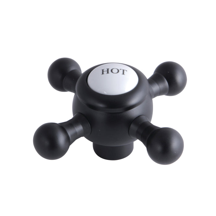 Kingston KSH4460BXH Brass Cross Handle (Hot Side), Matte Black