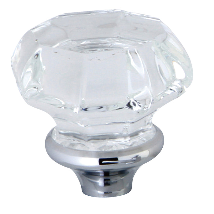 Kingston Celebrity KSH4461WCL Crystal Octagonal Knob Handle, Polished Chrome