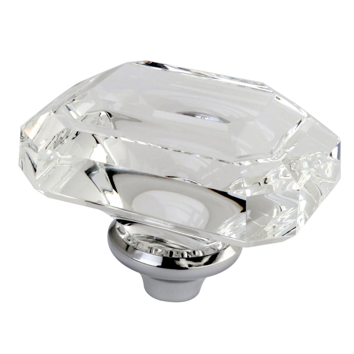 Kingston KSH4461WQL Crystal Rectangular Knob Handle, Polished Chrome