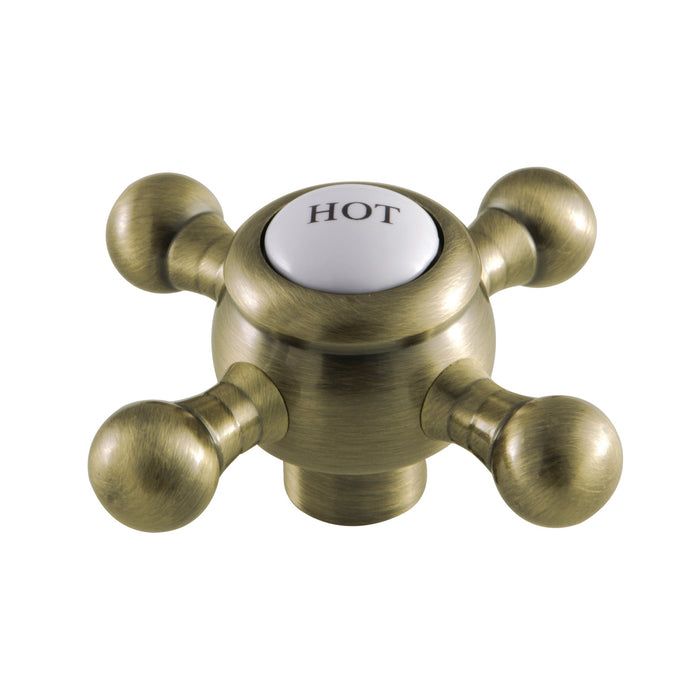Kingston KSH4463BXH Brass Cross Handle (Hot Side), Antique Brass