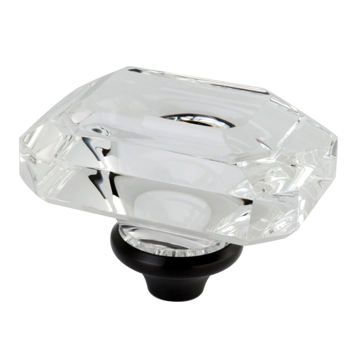 Kingston KSH4465WQL Crystal Rectangular Knob Handle, Oil Rubbed Bronze