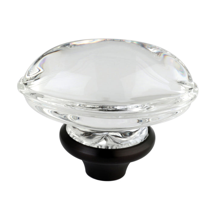 Kingston KSH4465WVL Crystal Oval Knob Handle, Oil Rubbed Bronze