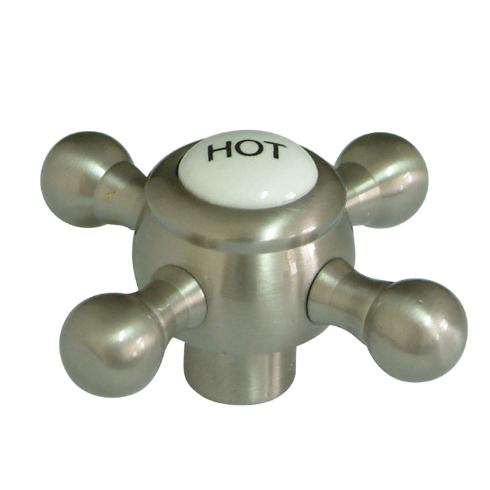 Kingston KSH4468BXH Brass Cross Handle (Hot Side), Brushed Nickel