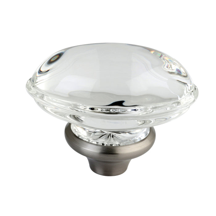 Kingston KSH4468WVL Crystal Oval Knob Handle, Brushed Nickel