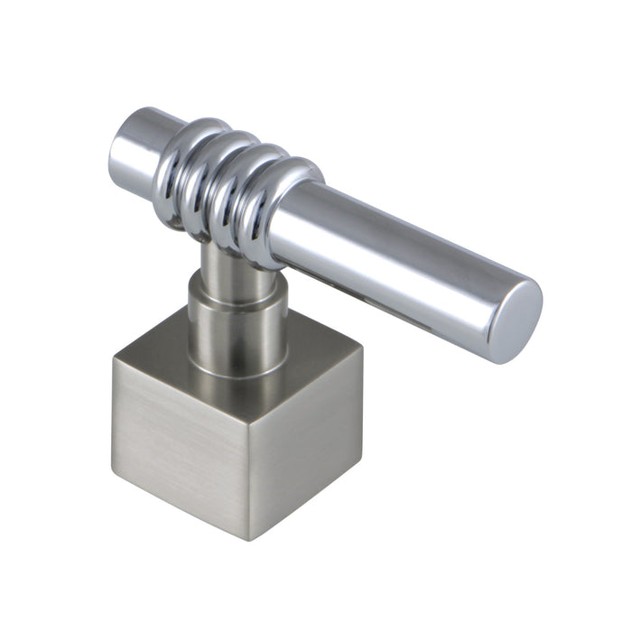 Kingston Milano KSH4647QL Metal Lever Handle, Brushed Nickel/Polished Chrome