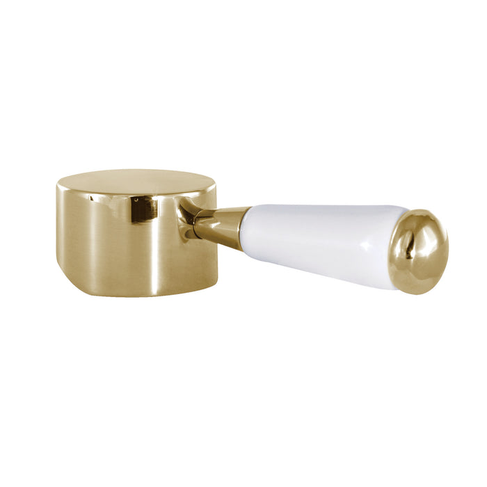 Kingston Paris KSH7412DPL Brass with Porcelain Lever Handle, Polished Brass