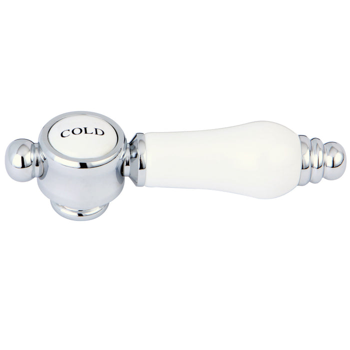 Kingston KSH7611BPLC Brass with Procelain Lever Handle (Cold Side), Polished Chrome