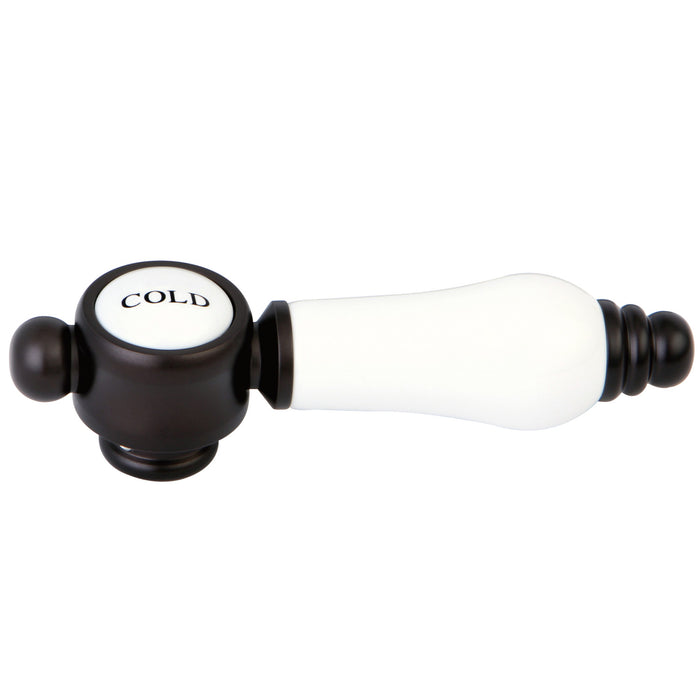 Kingston KSH7615BPLC Brass with Procelain Lever Handle (Cold Side), Oil Rubbed Bronze