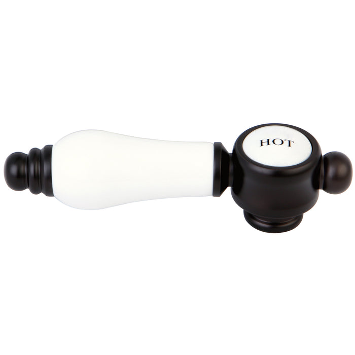 Kingston KSH7615BPLH Brass with Porcelain Lever Handle (Hot Side), Oil Rubbed Bronze