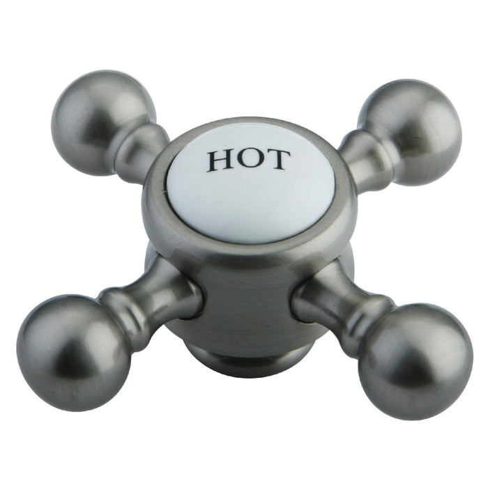 Kingston KSH7618BXH Metal Cross Handle (Hot Side), Brushed Nickel
