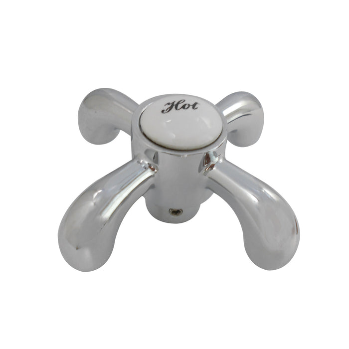 Kingston KSH7981TXH Brass Cross Handle (Hot Side), Polished Chrome