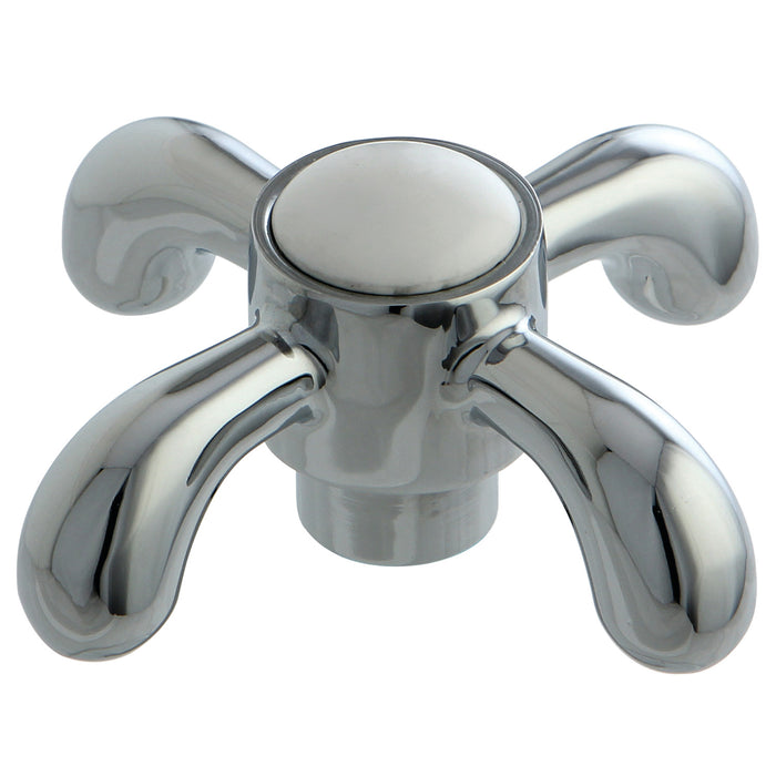 Kingston KSH7981TX Metal Cross Handle, Diverter for Tub and Shower Faucet, Polished Chrome