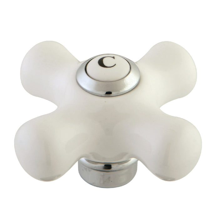 Kingston KSH941CXC Porcelain Cross Handle (Cold Side), Polished Chrome
