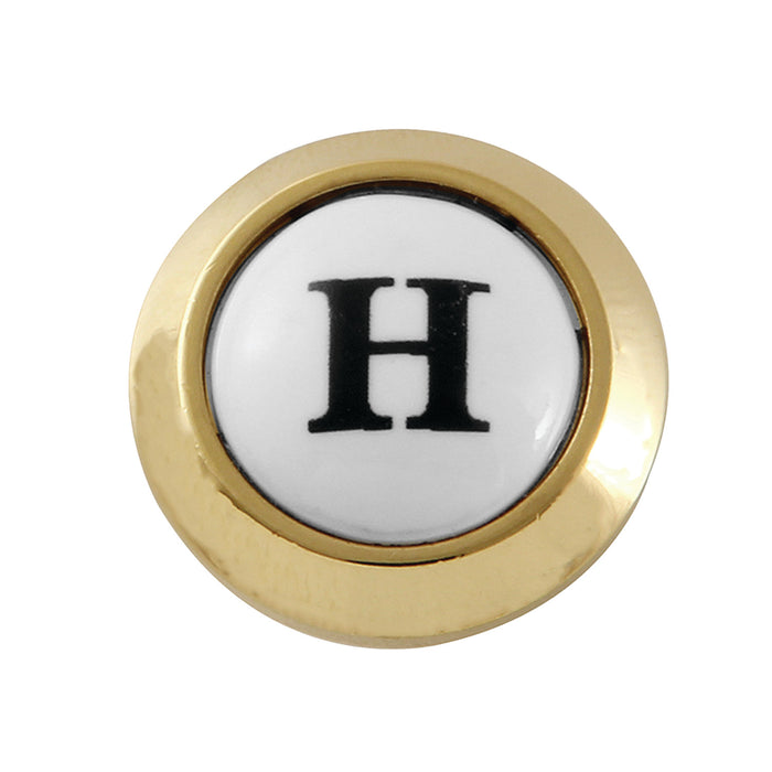 Kingston KSHI1162PXH Hot Handle Index Button, Polished Brass
