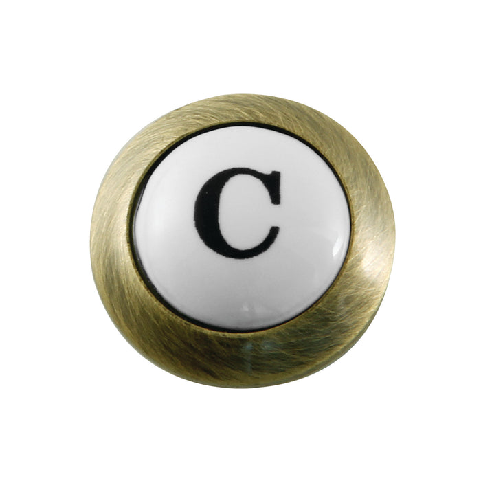 Kingston KSHI1163PXC Cold Handle Index Button, Antique Brass
