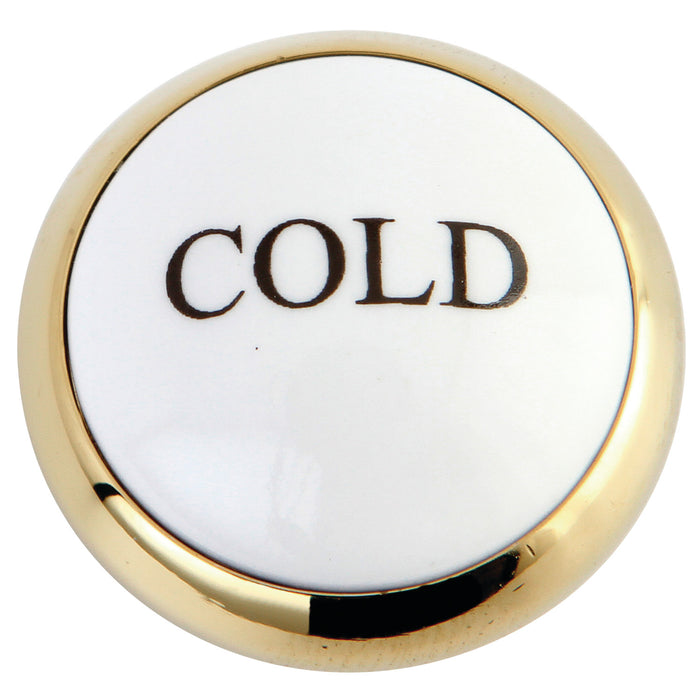 Kingston KSHI2962ZXC Cold Handle Index Button, Polished Brass