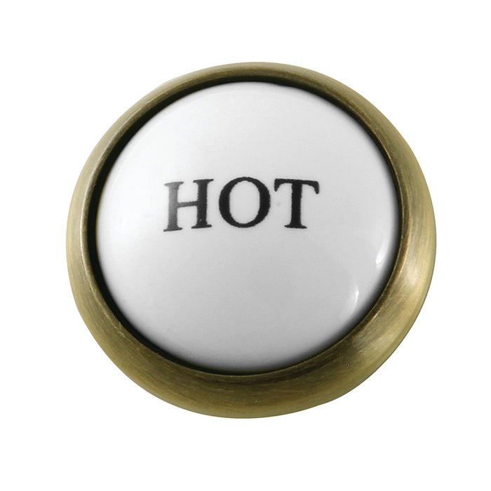 Kingston KSHI2963ZXH Hot Handle Index Button, Antique Brass