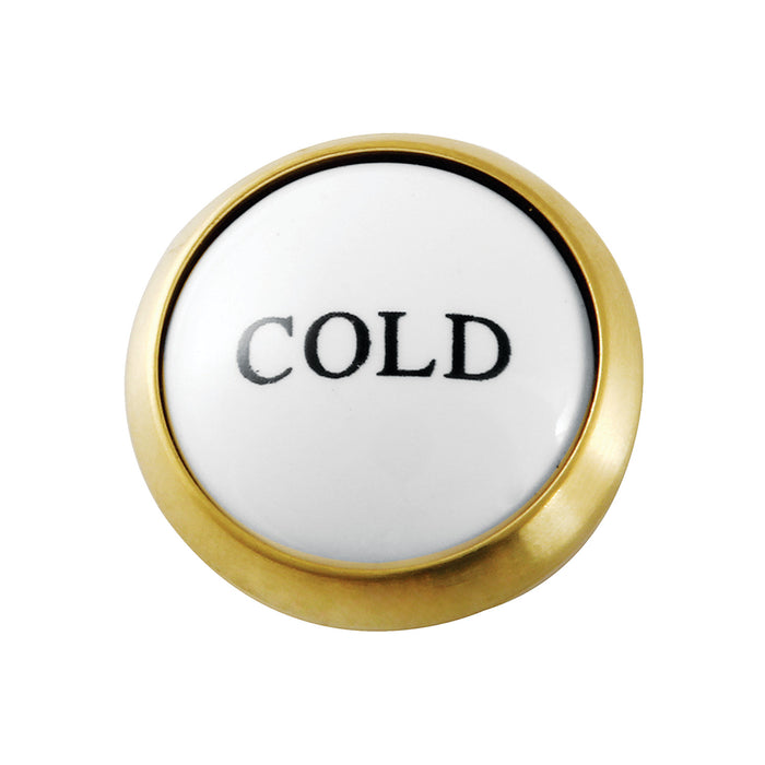 Kingston KSHI2967ZXC Cold Handle Index Button, Brushed Brass