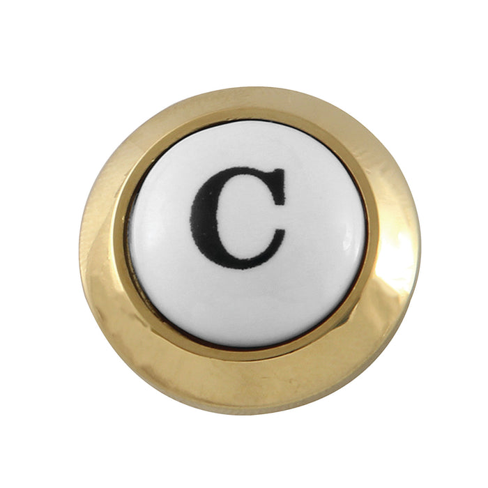 Kingston KSHI3602AXC Cold Handle Index Button, Polished Brass
