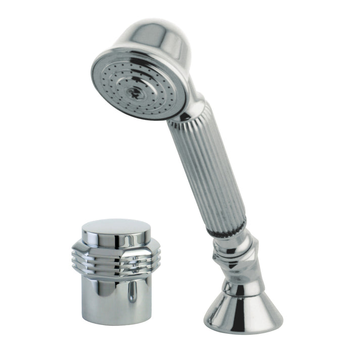 Kingston Tulare KSK2241MRTR Deck Mount Hand Shower with Diverter for Roman Tub Faucet, Polished Chrome