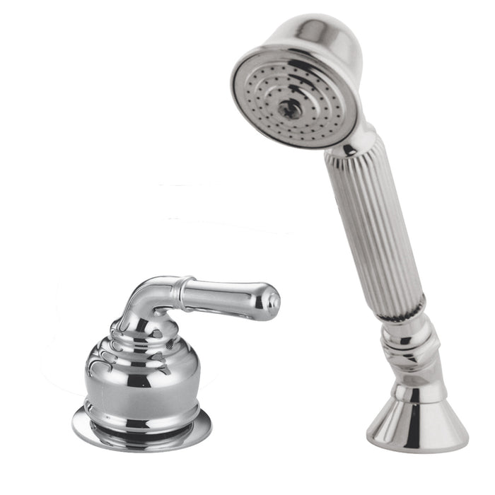Kingston KSK2361TR Deck Mount Hand Shower with Diverter for Roman Tub Faucet, Polished Chrome