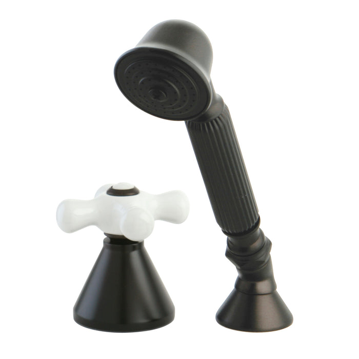 Kingston Tulare KSK2365PXTR Deck Mount Hand Shower with Diverter for Roman Tub Faucet, Oil Rubbed Bronze