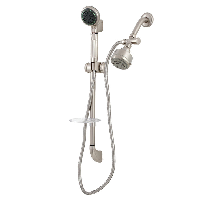 Kingston Tulare KSK2528SG8 - Made To Match Shower System with 22-Inch Slide Bar and Hand Shower, Brushed Nickel