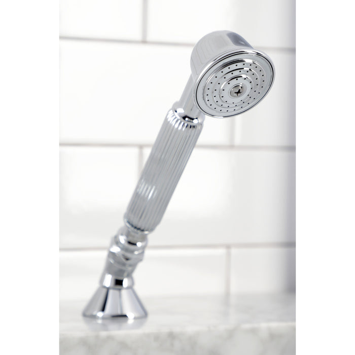 Kingston Heirloom KSK3331AXTR Deck Mount Hand Shower with Diverter for Roman Tub Faucet, Polished Chrome