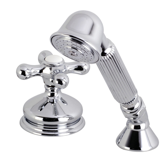 Kingston Heirloom KSK3331AXTR Deck Mount Hand Shower with Diverter for Roman Tub Faucet, Polished Chrome
