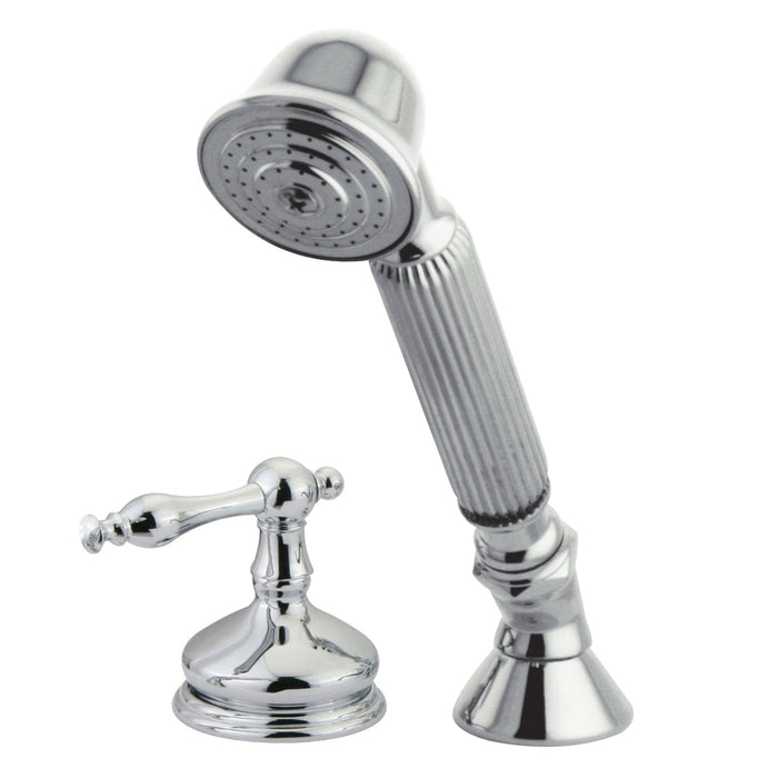 Kingston Heirloom KSK3331NLTR Deck Mount Hand Shower with Diverter for Roman Tub Faucet, Polished Chrome