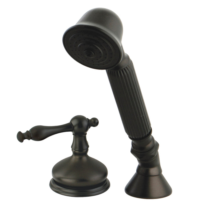 Kingston Heirloom KSK3335NLTR Deck Mount Hand Shower with Diverter for Roman Tub Faucet, Oil Rubbed Bronze