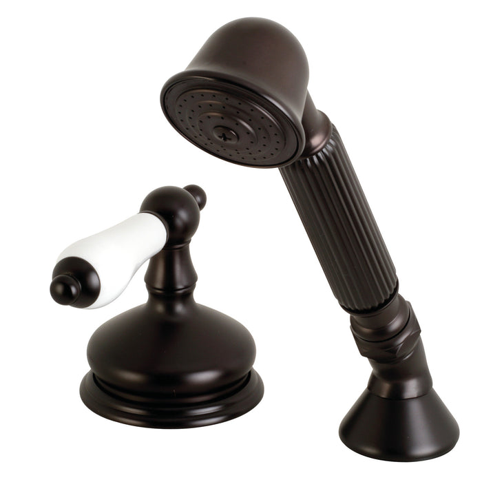Kingston Heirloom KSK3335PLTR Deck Mount Hand Shower with Diverter for Roman Tub Faucet, Oil Rubbed Bronze
