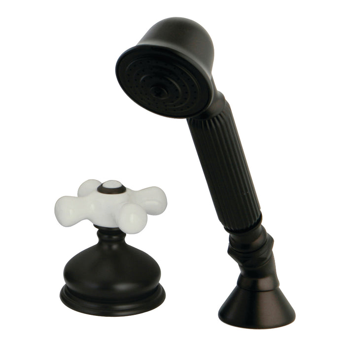 Kingston Heirloom KSK3335PXTR Deck Mount Hand Shower with Diverter for Roman Tub Faucet, Oil Rubbed Bronze
