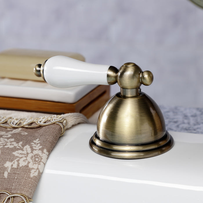 Kingston Heirloom KSK3353PLTR - Vintage Deck Mount Hand Shower with Diverter for Roman Tub Faucet, Antique Brass