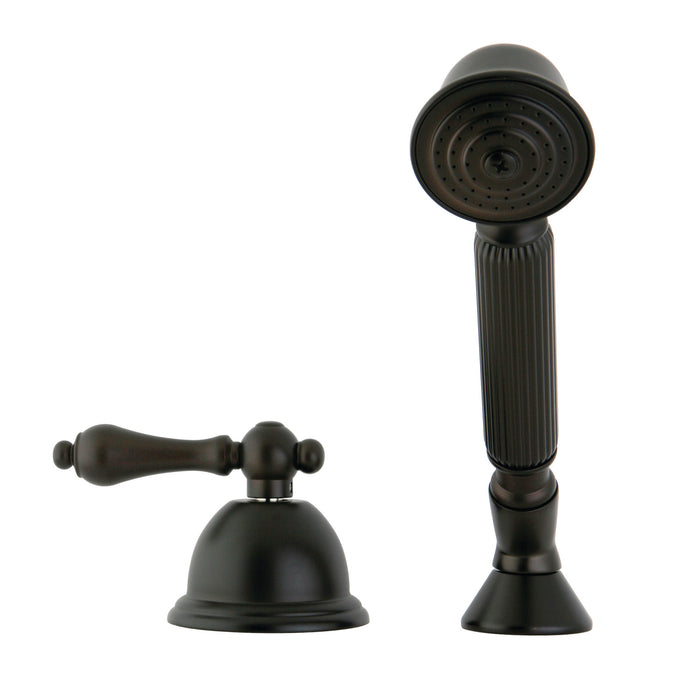 Kingston Heirloom KSK3355ALTR - Vintage Deck Mount Hand Shower with Diverter for Roman Tub Faucet, Oil Rubbed Bronze
