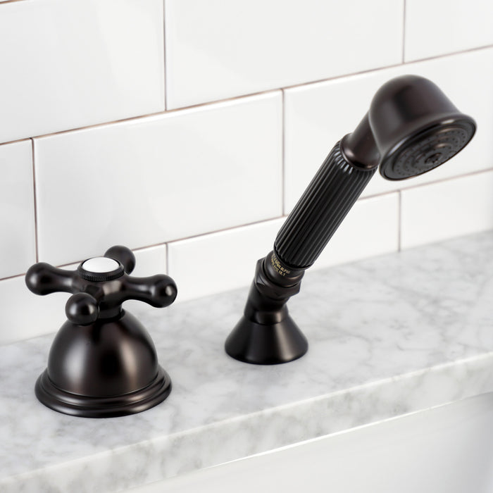 Kingston Heirloom KSK3355AXTR Deck Mount Hand Shower with Diverter for Roman Tub Faucet, Oil Rubbed Bronze