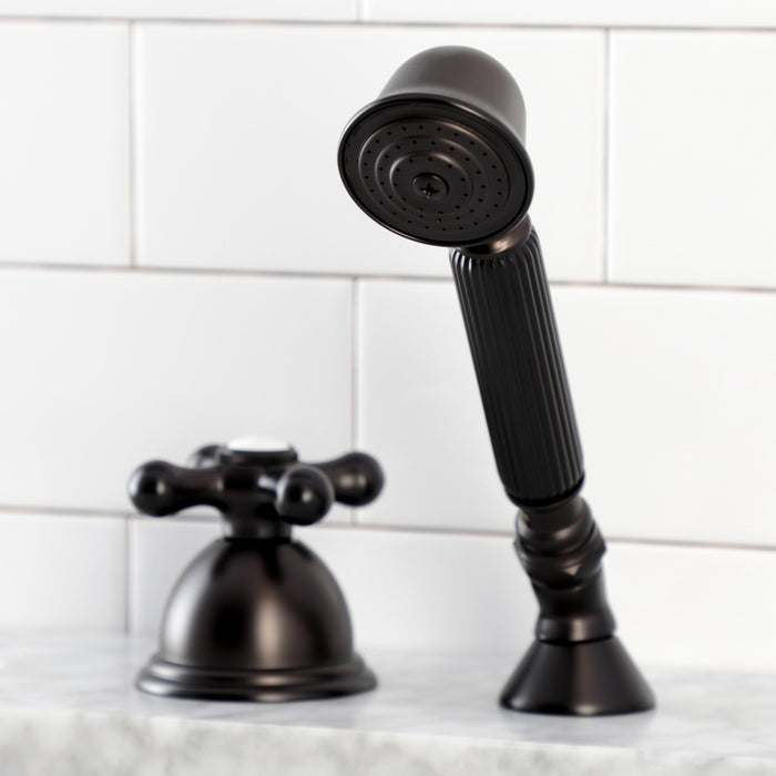 Kingston Heirloom KSK3355AXTR Deck Mount Hand Shower with Diverter for Roman Tub Faucet, Oil Rubbed Bronze